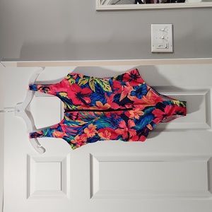 Tropical Zipup Bathing Suit